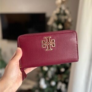 Tory Burch Burgandy Wallet
